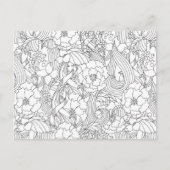 B4のジャスミン与えに色を付けカスタムる ポストカード (正面)