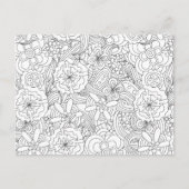 B4のポシーで色与えを付ける・カスタム ポストカード (正面)