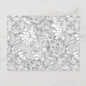 B4の植物学・与えで色を付けカスタムる ポストカード (正面)