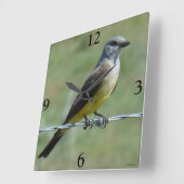 B44ウエスタンキングバード スクエア壁時計 (傾斜)