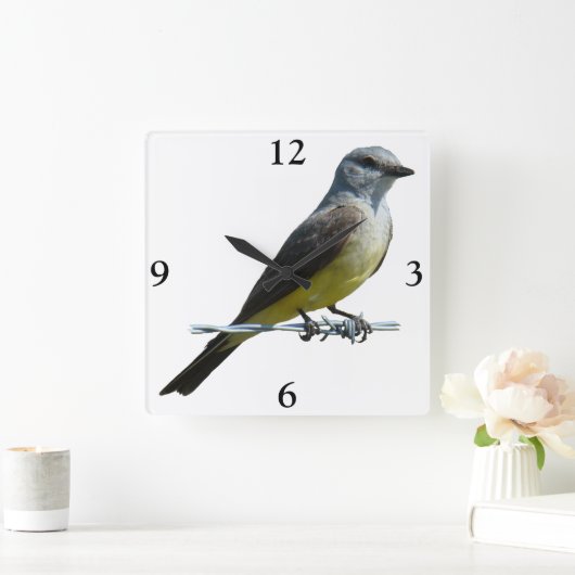 B45ウエスタンキングバード スクエア壁時計 (ホーム)