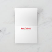 B48 Geese Over Frozen River Christmas Card サンキューカード (内部)