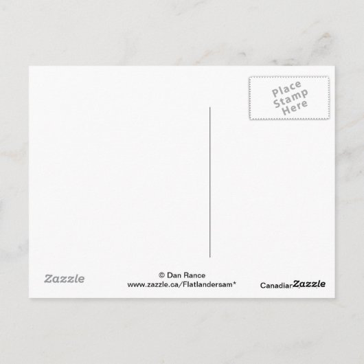 B49カナディアンゲーゼ凍っていオンリバー ポストカード (裏面)