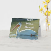 B4 ホワイトペリカン カード (黄色い花)