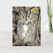 B51アメリカワシミミズク カード (正面)