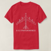 B52ストラトフォレストボマー飛行機ギフト回路図Blu Tシャツ (デザイン正面)