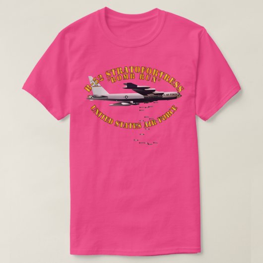 B52ストラトフォレス走ズ爆弾 Tシャツ (デザイン正面)