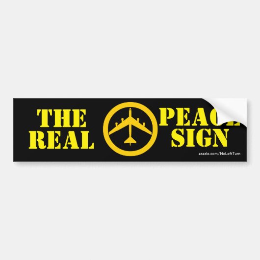 B52ピースサ実在インバンパーシール バンパーステッカー (正面)