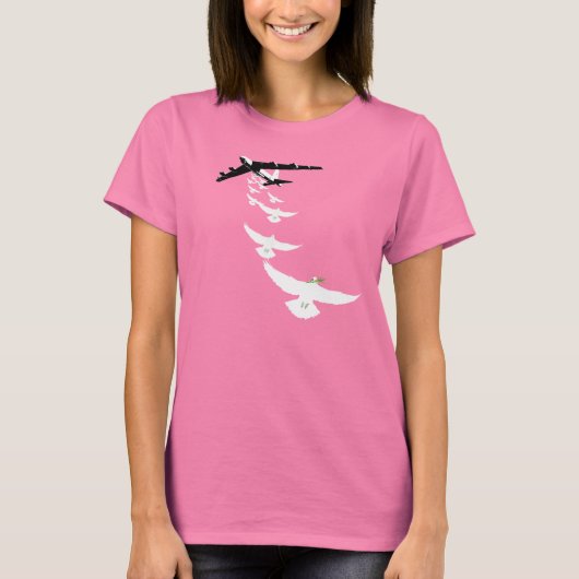 B52ピースドーブボマー Tシャツ (正面)