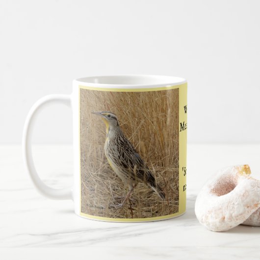 B57 Western Meadowlark コーヒーマグカップ (ドーナツ)