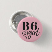 B6女の子-眼識Pin 缶バッジ (正面&裏面)