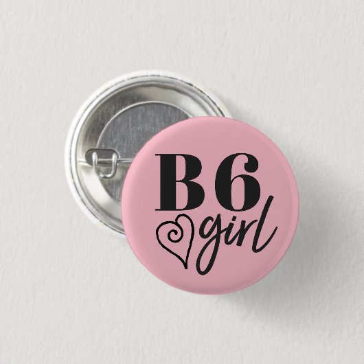B6女の子-眼識Pin 缶バッジ (正面&裏面)