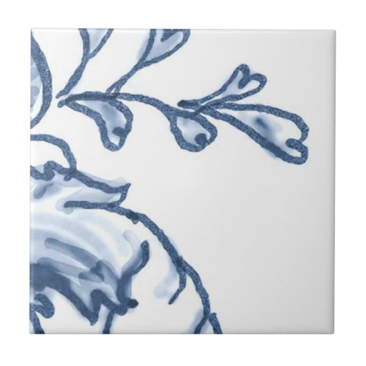 B6 -デルフトのバスケットの壁のタイル- B6 タイル (正面)