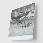 B7カナディアンゲーゼ スクエア壁時計 (傾斜)