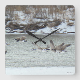 B7カナディアンゲーゼ スクエア壁時計