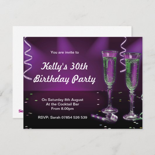 B8 招待状 (正面/裏面)