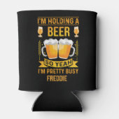 B.おもしろいビールを持つ 缶クーラー (裏面)