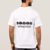 "B"のワイシャツ Tシャツ (裏面)