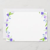 「B」はベイビーシャワーの写真用 招待状 (裏面)