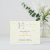 「B」はベビーシャワー招待状 インビテーションポストカード (スタンド正面)