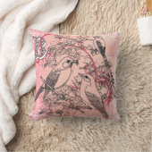 "B"は鳥のためです クッション (ブランケット)