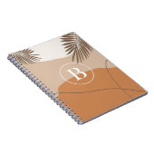 B -イニシャルモノグラムレターB抽象デザイン ノートブック (右側)