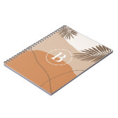 B -イニシャルモノグラムレターB抽象デザイン ノートブック (左側)