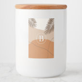 B -イニシャルモノグラムレターB抽象デザイン フードラベル (正面)