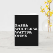 B&ウーファーズカーオーディオおもしろTシャツ カード (黄色い花)