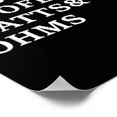 B&ウーファーズカーオーディオおもしろTシャツ ポスター (角)