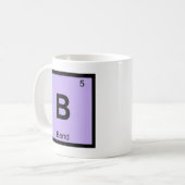 B - オレゴン州ベンド 化学周期表シンボル コーヒーマグカップ (正面左)