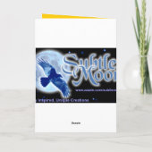 B – キャピユーモアのあるバラカード カード (裏面)