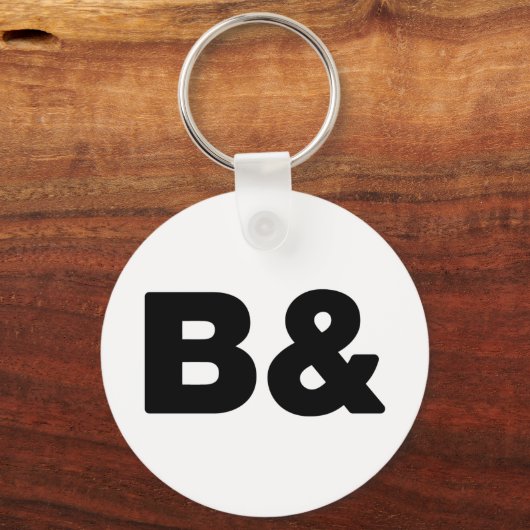 B& キーホルダー (正面)