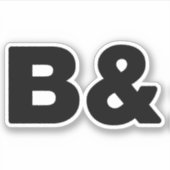 B& シール (正面)