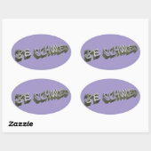 B.スクールド・グレー・ホワイト・ステッカー 楕円形シール (シート)