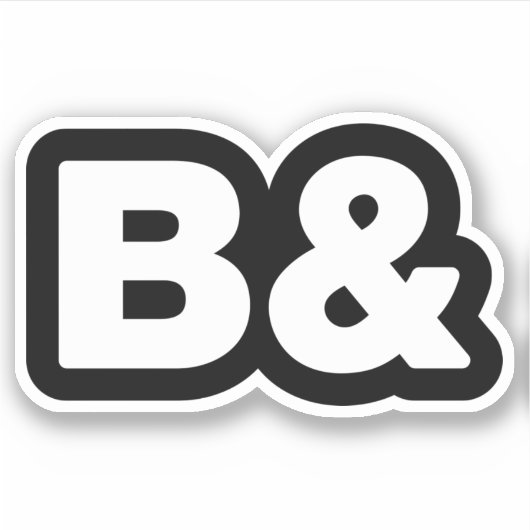 B&ステッカー シール (正面)