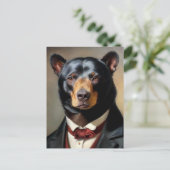 B.スーツを着ているクマ ポストカード (スタンド正面)