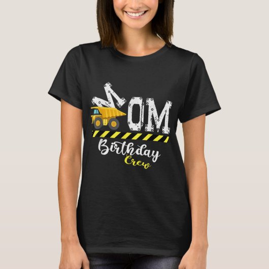 B – デイパーティーママ誕生日クルー建築誕生 Tシャツ (正面)