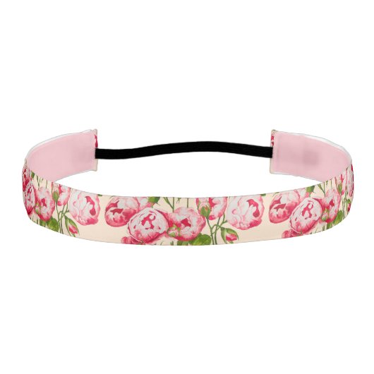 B.バラ色の存在感を胸に アスレチックヘッドバンド (正面)