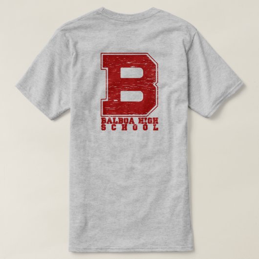 「B」バルボア高校 Tシャツ (デザイン裏面)
