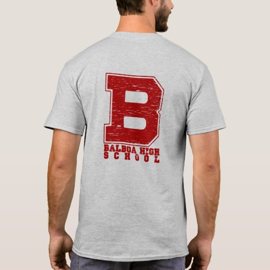 「B」バルボア高校 Tシャツ (裏面)