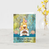 B.パン職人として新しい仕事を発表 カード (黄色い花)