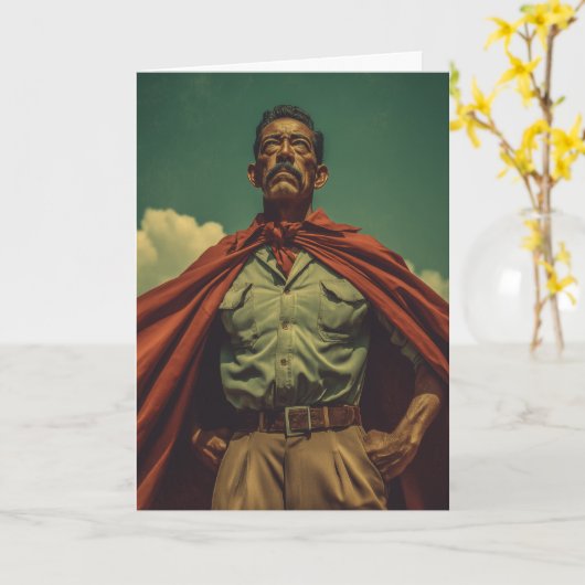 (B)ヒーローパパ カード (黄色い花)