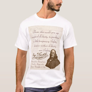 B.フランクリン: 自由及び安全-子供のTシャツ#1 Tシャツ