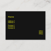 B-プロフェッショナルプロファイルカード 名刺 (裏面)