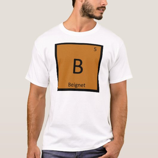 B - ベニエの前菜 化学元素周期表 Tシャツ (正面)