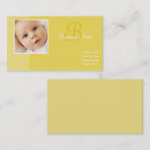 B (ベビーイエロー名刺) 名刺 (正面/裏面)