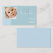 B （ベビーブルーの名刺） 名刺 (正面/裏面)