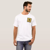 B - ベースミュージック化学周期表シンボル Tシャツ (正面フル)
