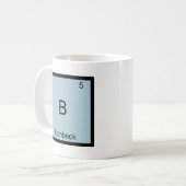 B - ボンベック おもしろ化学記号Tシャツ コーヒーマグカップ (正面左)